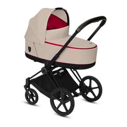 Коляска для новорожденных Cybex Priam III Ferrari Silver Grey Matt Black