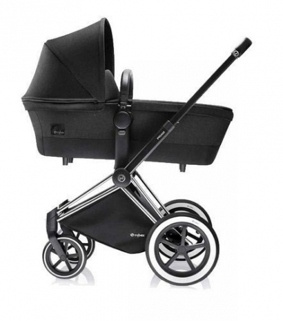 Детская коляска для новорожденных Cybex Priam (шасси Trekking) Happy Black
