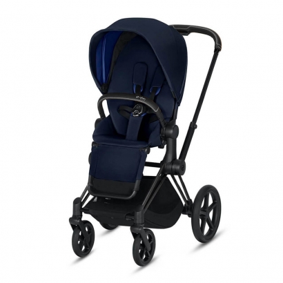 Прогулочная коляска Cybex Priam III (шасси Matt Black) Indigo Blue