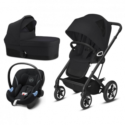 Коляска 3 в 1 Cybex Talos S Lux BLK Deep Black