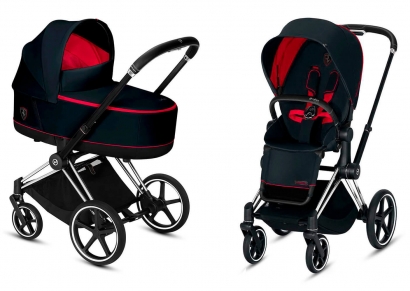 Коляска 2 в 1 Cybex Priam III Ferrari Victory Black (Chrome Black)
