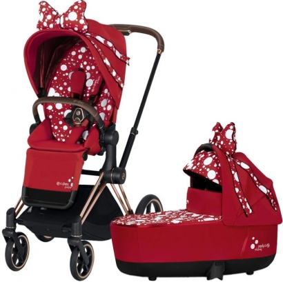 Коляска 2 в 1 Cybex Priam III Jeremy Scott Petticoat Rosegold