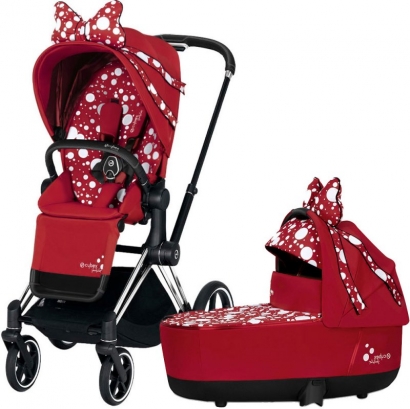Коляска 2 в 1 Cybex Priam III Jeremy Scott Petticoat Chrome Black